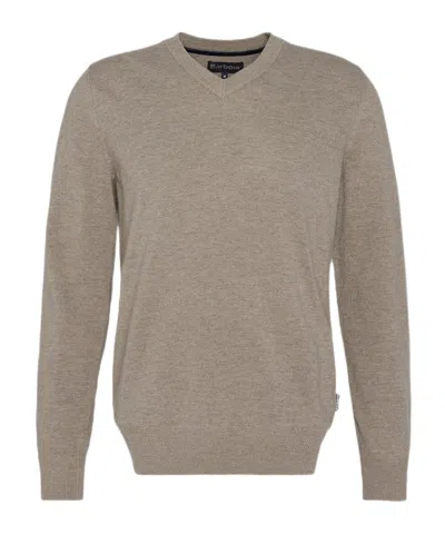 Barbour Long-sleeved Sweater In Nude | ModeSens