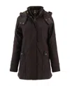 Barbour Cannich Wax Hooded Parka In Black