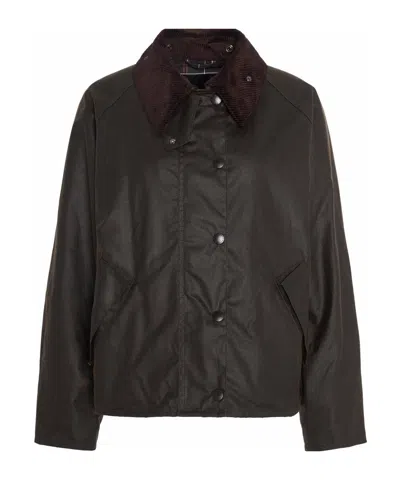 Barbour Long-sleeved Casual Jacket In Black
