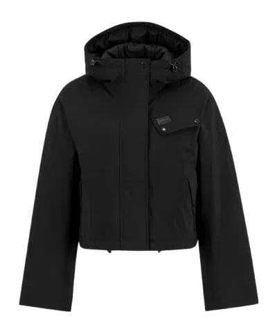 Barbour Long-sleeved Casual Jacket In Black