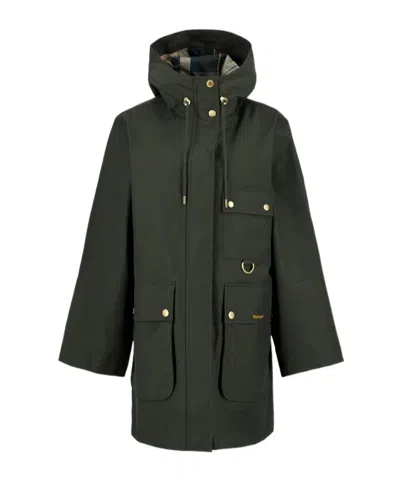 Barbour Long-sleeved Casual Jacket In Green