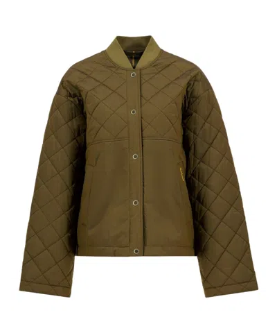 Barbour Long-sleeved Casual Jacket In Brown