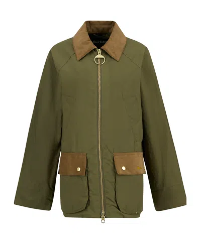 Barbour Long-sleeved Casual Jacket In Green