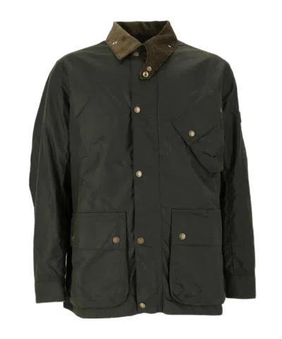 Barbour Long-sleeved Casual Jacket In Green
