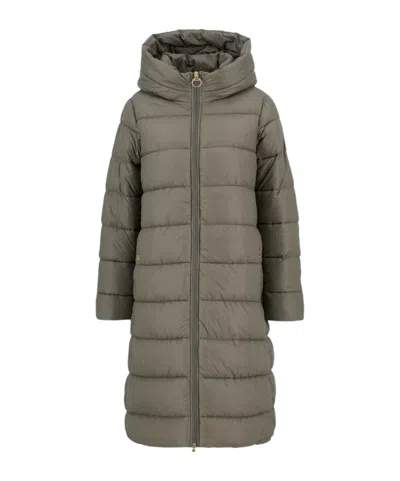 Barbour Long-sleeved Cotton Jacket In Green