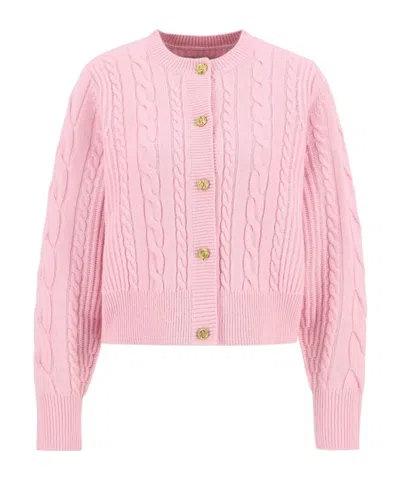 Barbour Womens Elina Knitted V-neck Cardigan Pink