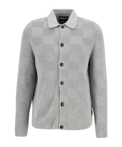 Barbour Falton Check Button Cardigan In Multi