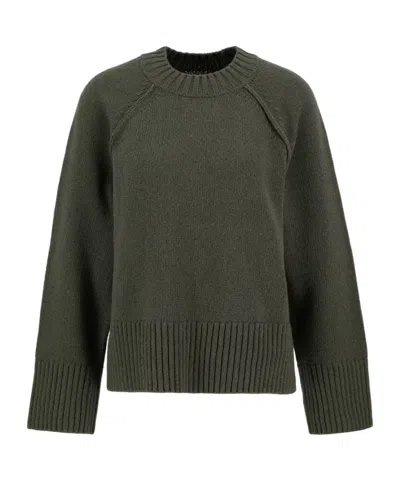 Barbour Long-sleeved Sweater In Green