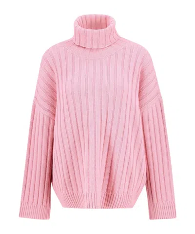 Barbour Long-sleeved Sweater In Pink