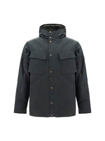 Barbour Longwell Wax Jacket In Green