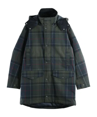 Barbour Lonnen Tartan Waterproof Jacket In Green