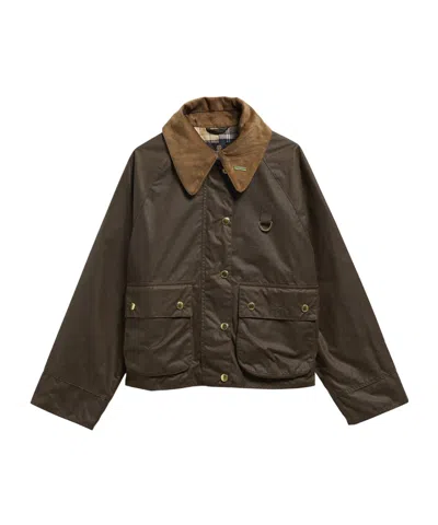Barbour Loosefit Rain Jacket In Brown