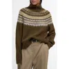 Barbour Womens Multi Lorrie Printed Knitted Jumper In Multi