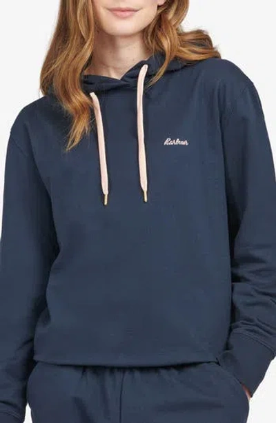 Barbour Lottie Lou Hoodie In Blue