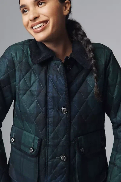 Barbour Louden Quilted Jacket In Green