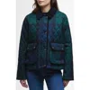 Barbour Louden Tartan Quilted Jacket In Multi