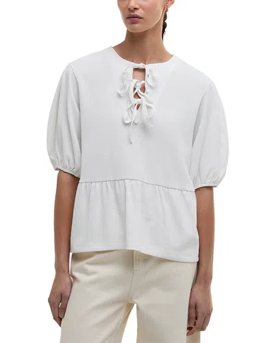 Barbour Louise Peplum Top In Gray