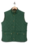 Barbour Lowerdale Diamond Quilted Vest In Green