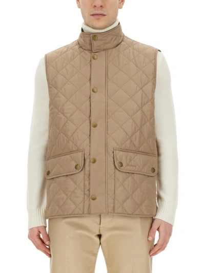 Barbour Lowerdale Quilted Gilet In Beige