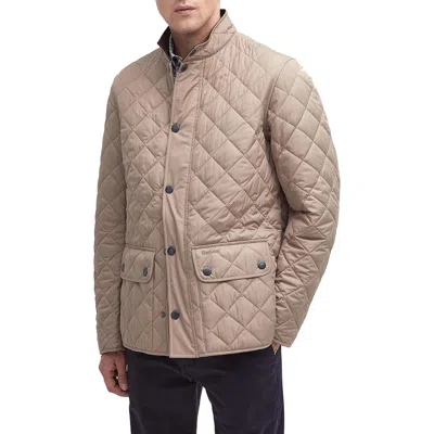 Barbour Lowerdale Quilted Jacket In Timberwolf/dress