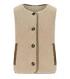 Barbour Luciana Fleece Natural Vest In Neutral