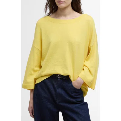 Barbour Lucy Womens Jumper In Sunray Yellow