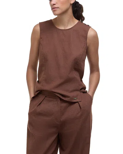Barbour Lucy Top In Brown
