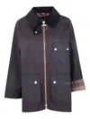 Barbour Long Sleeve Casual Jacket In Black