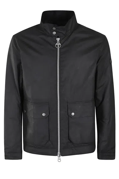 Barbour Lutlaw Harrington Jacket In Black