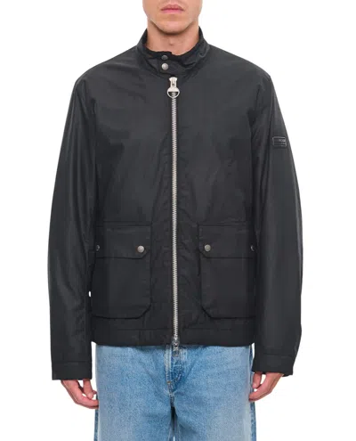 Barbour Lutlaw Harrington Jacket In Black