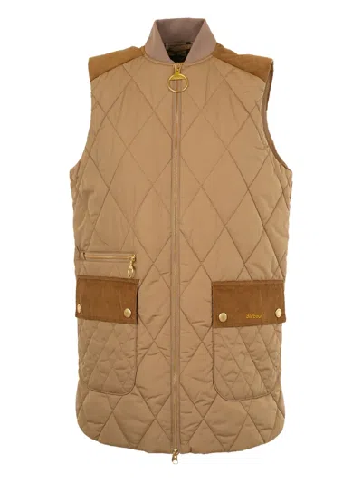 Barbour Lydia Quilted Gilet In Neutral