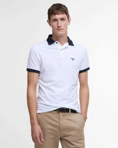 Barbour Lynmouth Mens Polo Shirt In White