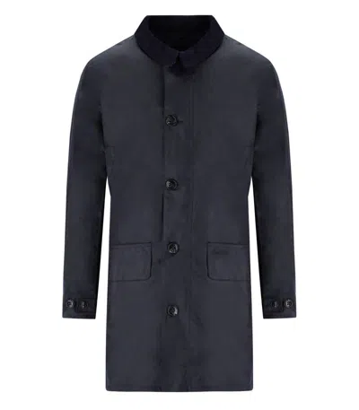 BARBOUR BARBOUR MAC NAVY BLUE JACKET