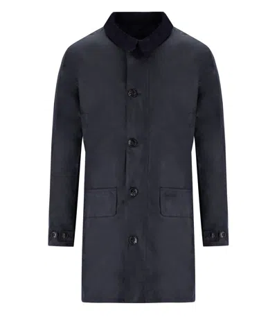 BARBOUR BARBOUR MAC NAVY BLUE JACKET