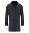 Barbour Mac Navy Blue Jacket In Black