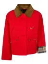 Barbour Mackworth Jacket With D-ring In Red