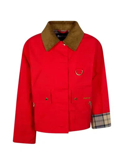Barbour Mackworth D-ring Jacket In Red