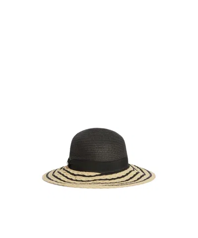Barbour Macy Striped Bucket Hat In Black