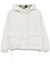 Barbour Grey Mae Waterproof Jacket With Pockets In Green