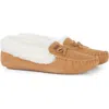 Barbour Maggie Genuine Shearling Slipper In Camel