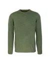 Barbour Lambswool Blend Sweater With Classic Crew Neck In Gn91