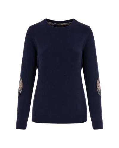 Barbour Maglione Girocollo Blu In Multi