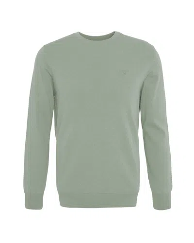 Barbour Maglione Girocollo In Cotone Pima Agave Green In Gn49