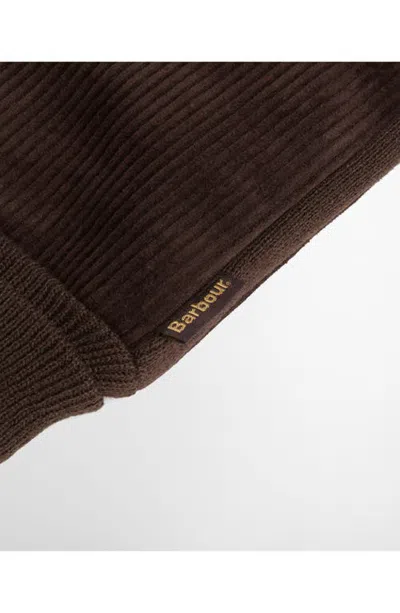 Barbour Magnus Cord Gloves In Brown