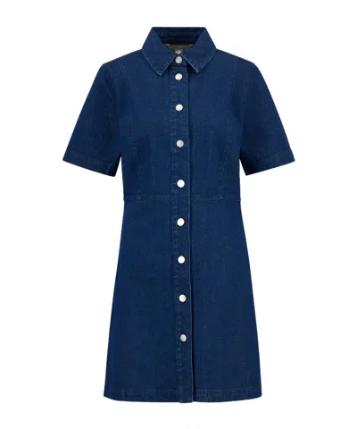 Barbour Maia Denim Dress In Blue