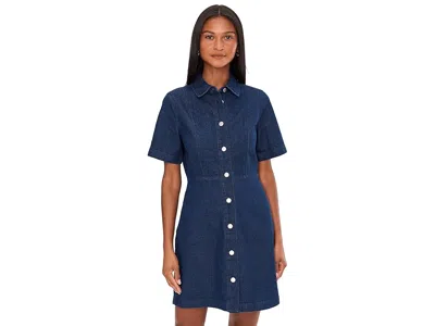 Barbour Maia Denim Mini Dress In Blue