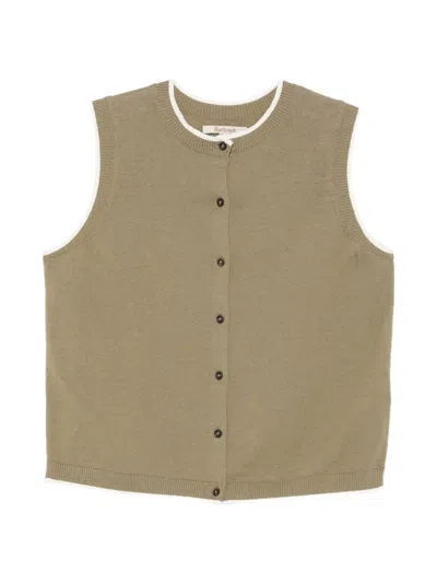 Barbour Maia Knitted Vest In Green