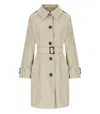 Barbour Maia Light Sand Trenchcoat In Neutral