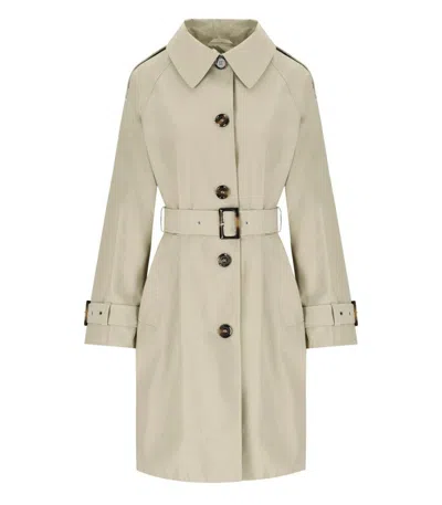 Barbour Maia Light Sand Trenchcoat In Toni Neutri