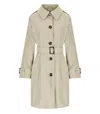Barbour Maia Light Sand Trenchcoat In Neutrals